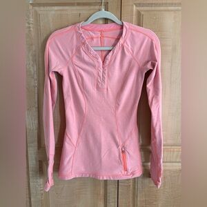 Lululemon 3/4 Zip Long Sleeve Shirt Sz 2